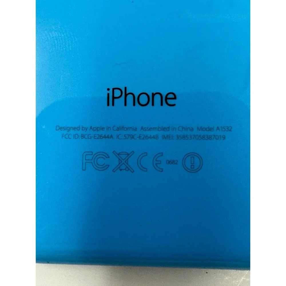 Apple iPhone 5c Model A1532 Sky Blue For Parts Or Repair Only C1